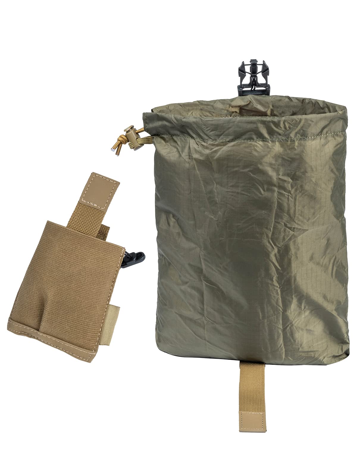 OneTirgis Dump Pouch - Tactical Belt Mounted MOLLE Dump Pouch, Roll Up Foldable Magazine Mag Pouch, Quick-Release Utility Waist Bag