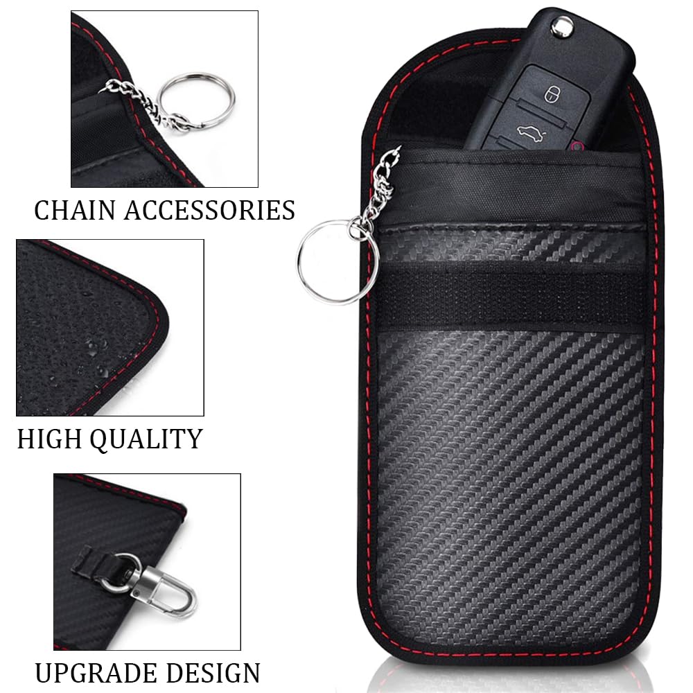 2 Pièces Pochettes Faraday Pour Clés De Voiture Sac Faraday