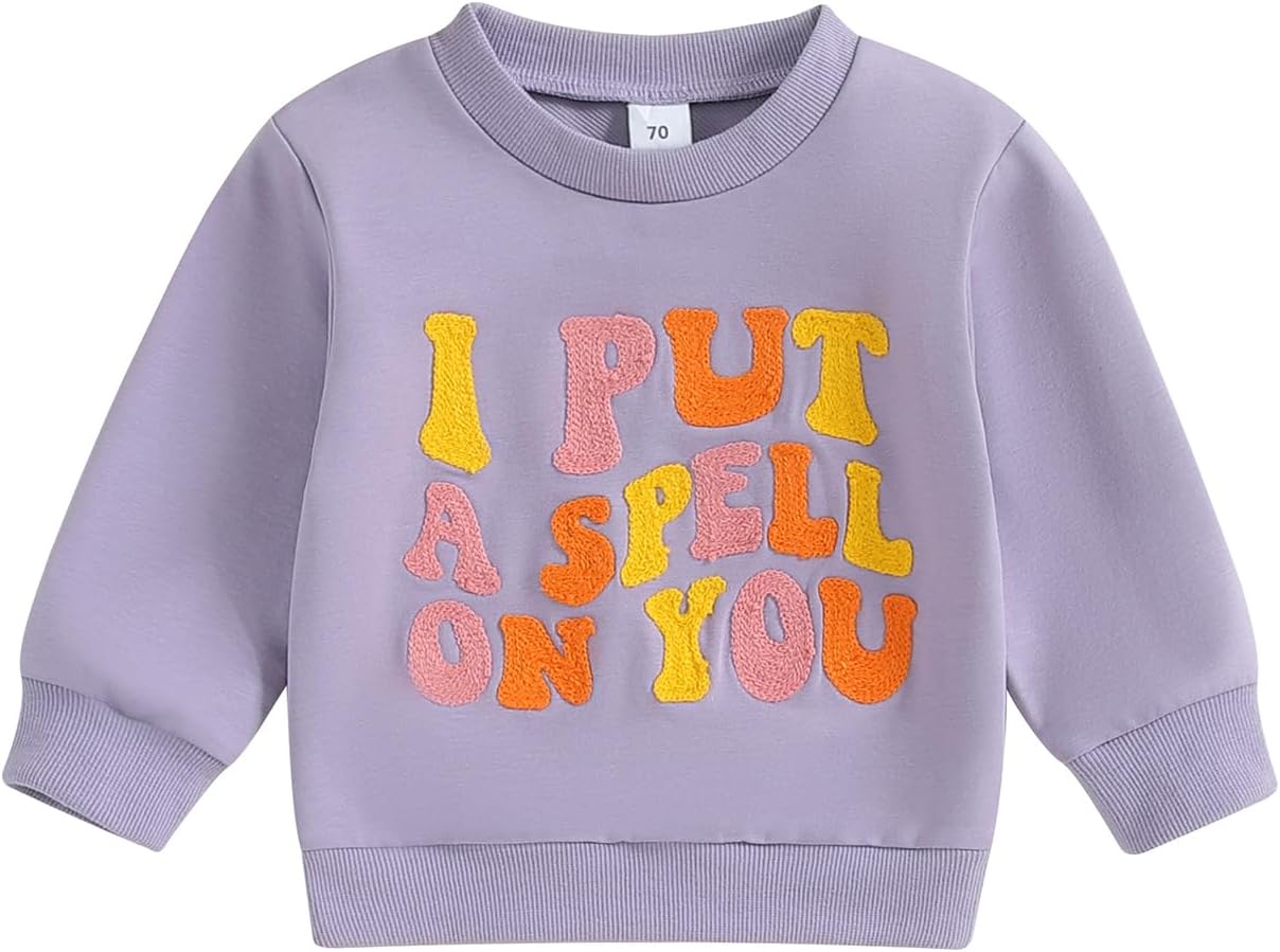 YINGISFITM Toddler Baby Girl Boy Sweatshirt Long Sleeve Shirt Crewneck Pullover Sweater Fall Winter Clothes Outfit
