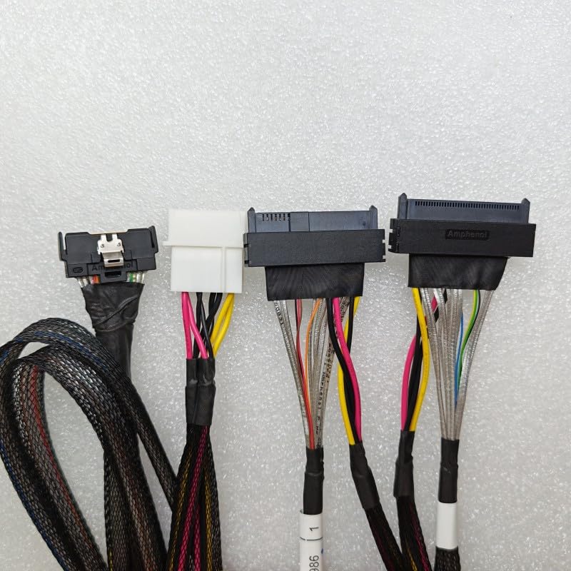 The 5.0 MCIO 8X to 2 * U.2 (SFF-8639) Large Data Cable is Designed to Split the MCIO 8X (Eight Channel) Connection into Two U.2 (SFP-8639) Power connectors with a Maximum of 4 pins