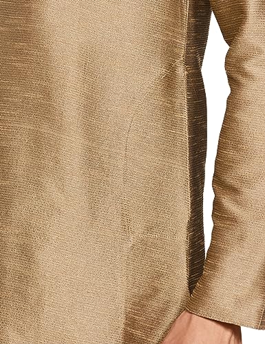 Image of Manthan Men's Mandarin Collar Full Sleeves Ethnic Knee Length Kurta