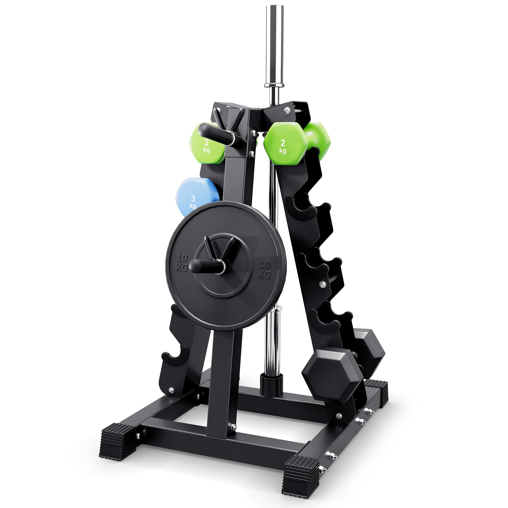 Dripex 3/5 Ebenen hantelständer kurzhanteln, Passend zu Hanteln, Kettlebells, Langhanteln, Max.500kg Einstellbar hantel ständer