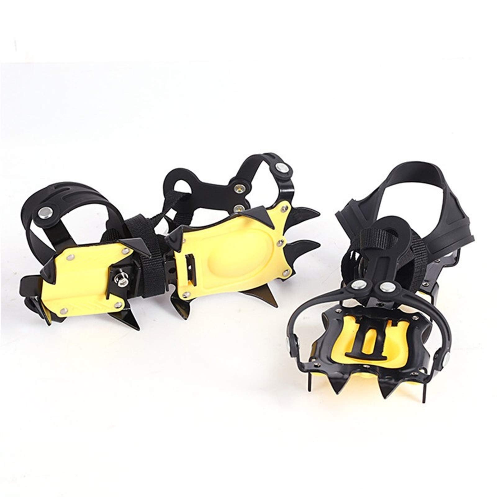 Ramponcini 10 Denti Professional Gripper Gripper Gripper Spike Shoes Anti Slip Escursioni Arrampicata Snow Spikes Spikes Clacchi Cleas Grips Stivali da Esterno Ramponi per Scarponi