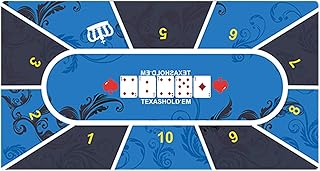 Pokertischmatte, schmutzabweisende Tischdecke, Kartenspiel-Tischplatte, -Style Tischmatte, Gummi-Pokermatte, Texas Holdem Tischdecke, professionelles Poker-Setup, eleganter Pokertisch, rutschfeste
