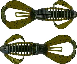 Headbanger BangerBug Soft Plastic Lure (3" 10-Pack & 4" 7-Pack) – Superior Kicking Action Craw/Bug Creature Bait for Bass Fishing – Salt-Flavored Jig Trailer with Hidden Hook Recess