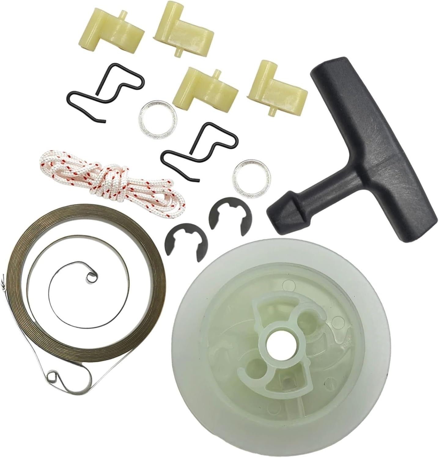 Recoil Starter Pulley Grip Rope Pawl Kit Fit for MS390 MS290 039 029