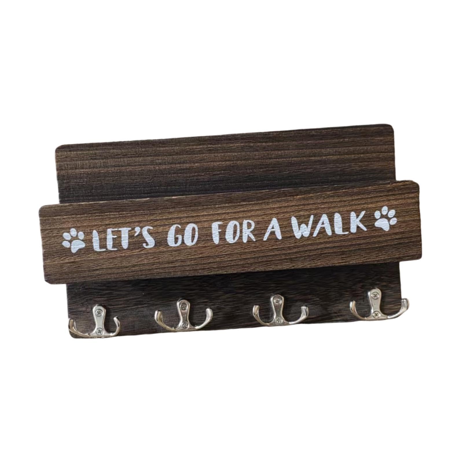 Generic Portachiavi Da Muro Organizer Appendichiavi in Legno con Mensola Ganci Decorativi Retro Adatto per Ingresso Camera Ambiente Lavorativo, Caffè