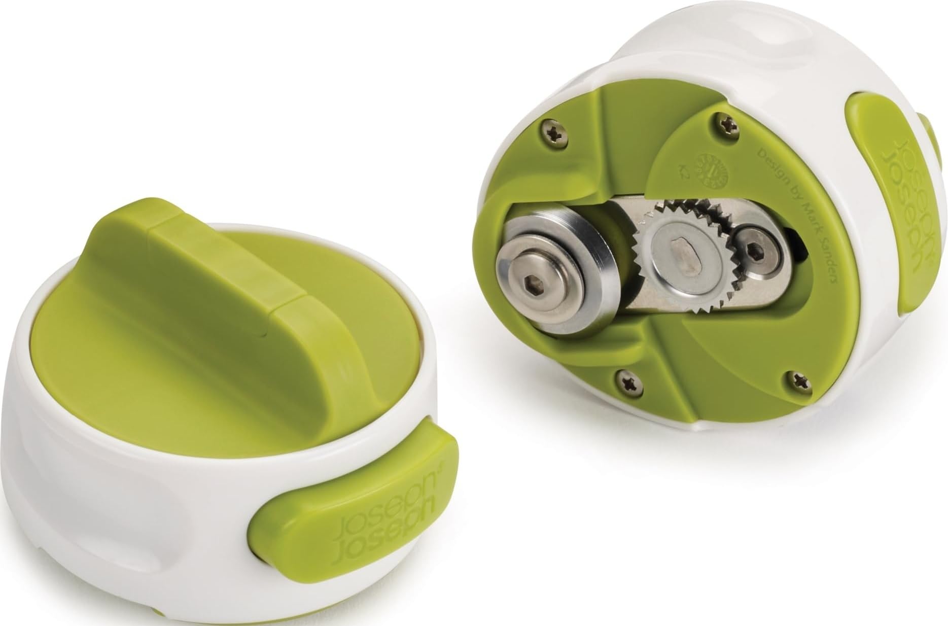 Joseph Joseph Can-Do Compact Can Opener, Tin Opener with Automatic Grip, White/Green