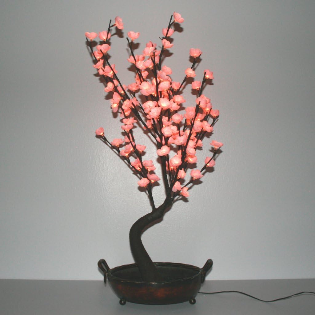 Light Garden 02104 - BNSPK128 184115 Electric Lighted Bonsai Tree w 128 Lighted Flowers and Metal Urn for Base
