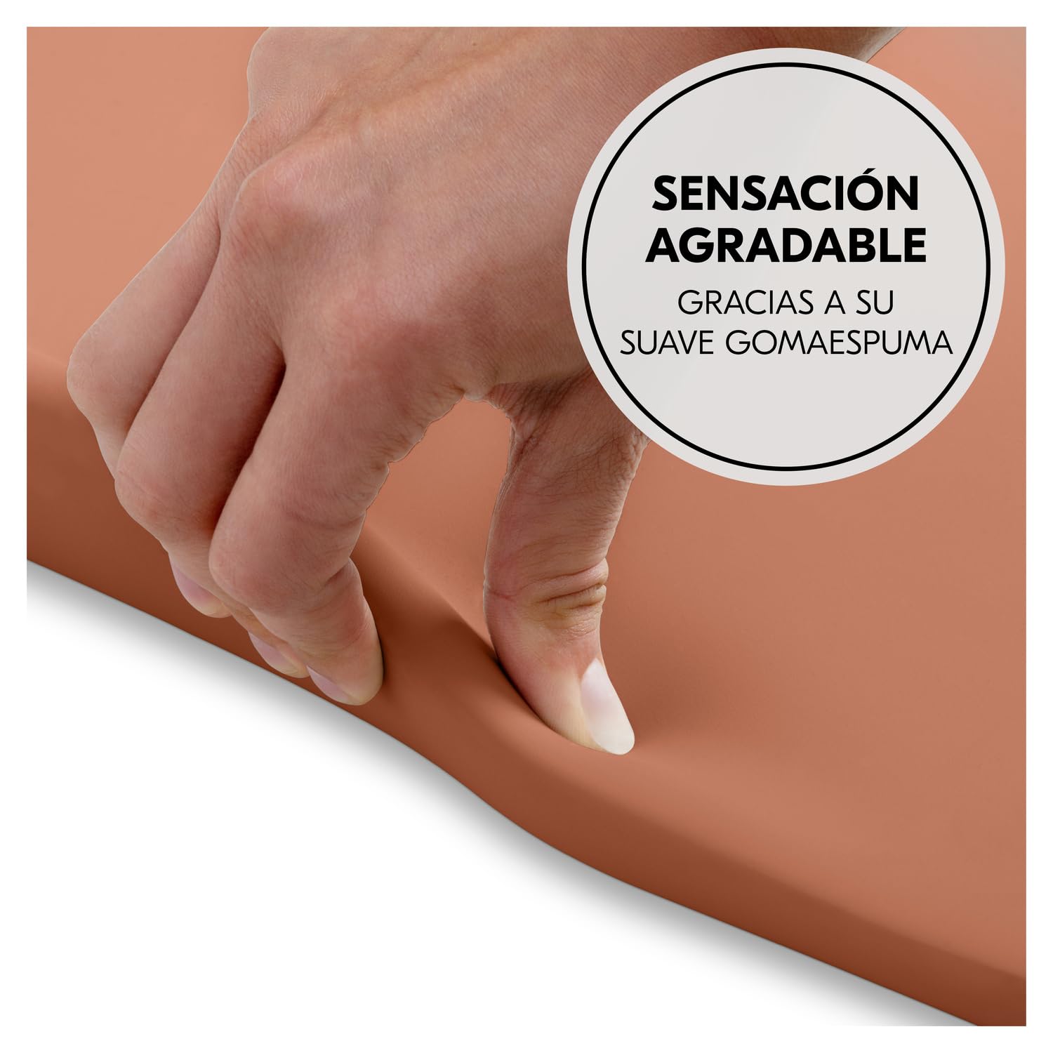 hauck Change N Clean Cambiador Bebe Impermeable - Superficie Acolchada para Cambio de Pañales - Colchoneta de Cuña Portátil y Fácil de Limpiar - sin Sustancias Nocivas - 50 x70 cm - Teja