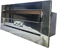 Caixa de Correio Inox Preta, Branca e Cromada – Estilo e Resistência! (Cromado)
