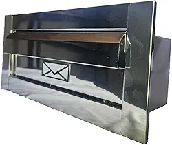 Caixa de Correio Inox Preta, Branca e Cromada – Estilo e Resistência! (Cromado)