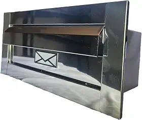 Caixa de Correio Inox Preta, Branca e Cromada – Estilo e Resistência! (Cromado)
