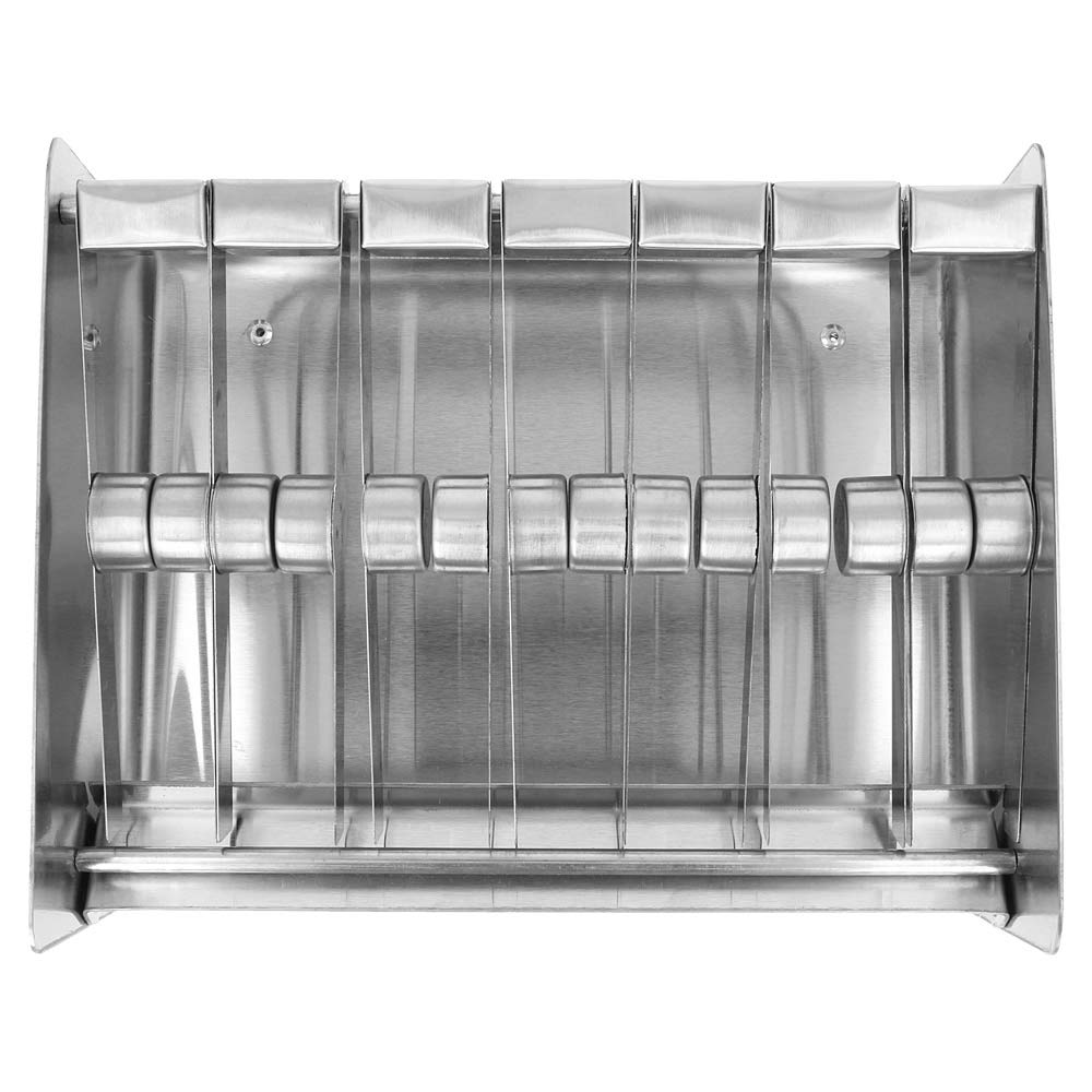 Dispenser per etichette 2,5 x 2,5 cm 23,5 x 19 x 11,7 cm argento metal – 1 unità