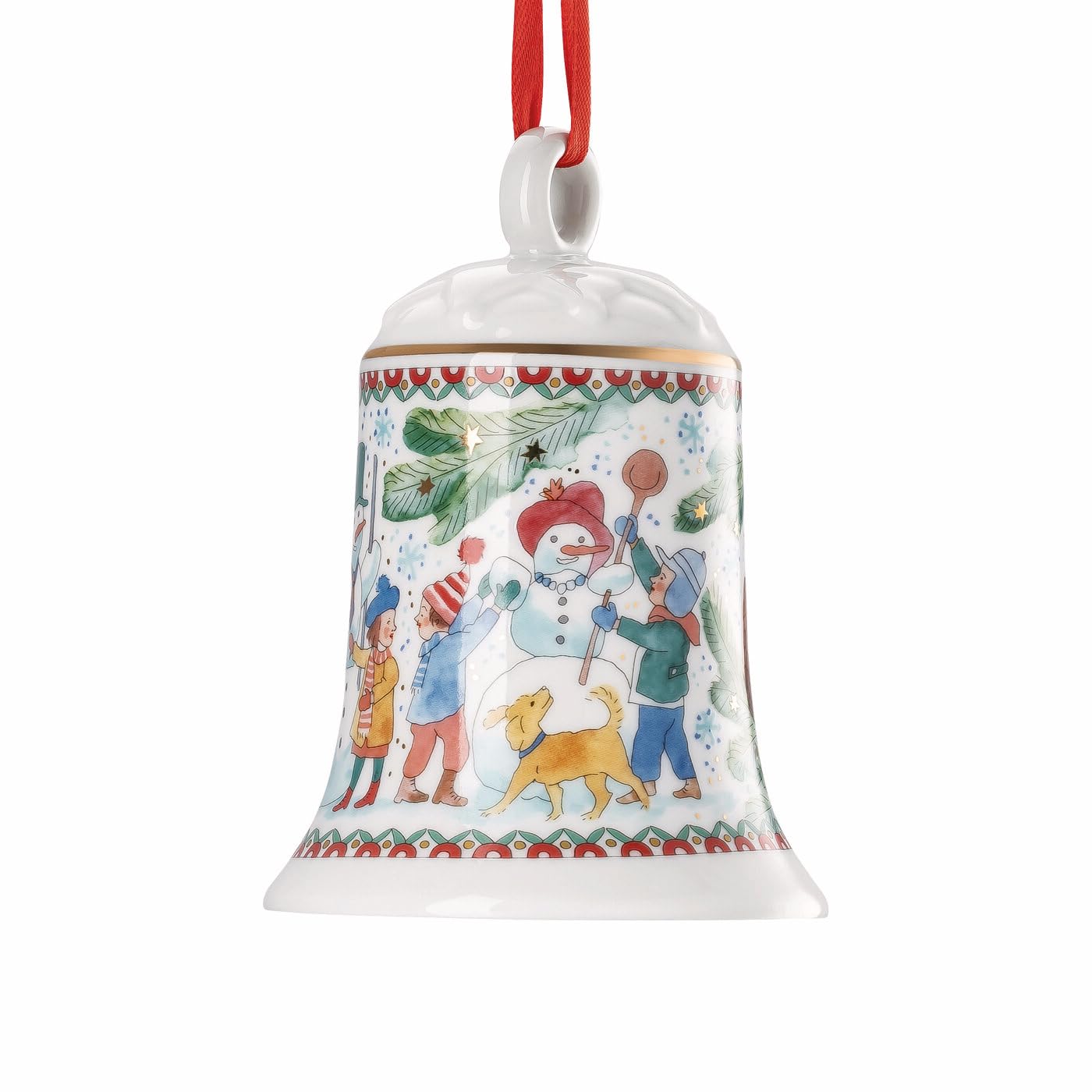 Hutschenreuther Porcelain Bell Christmas Games Christmas Bell, 12 cm