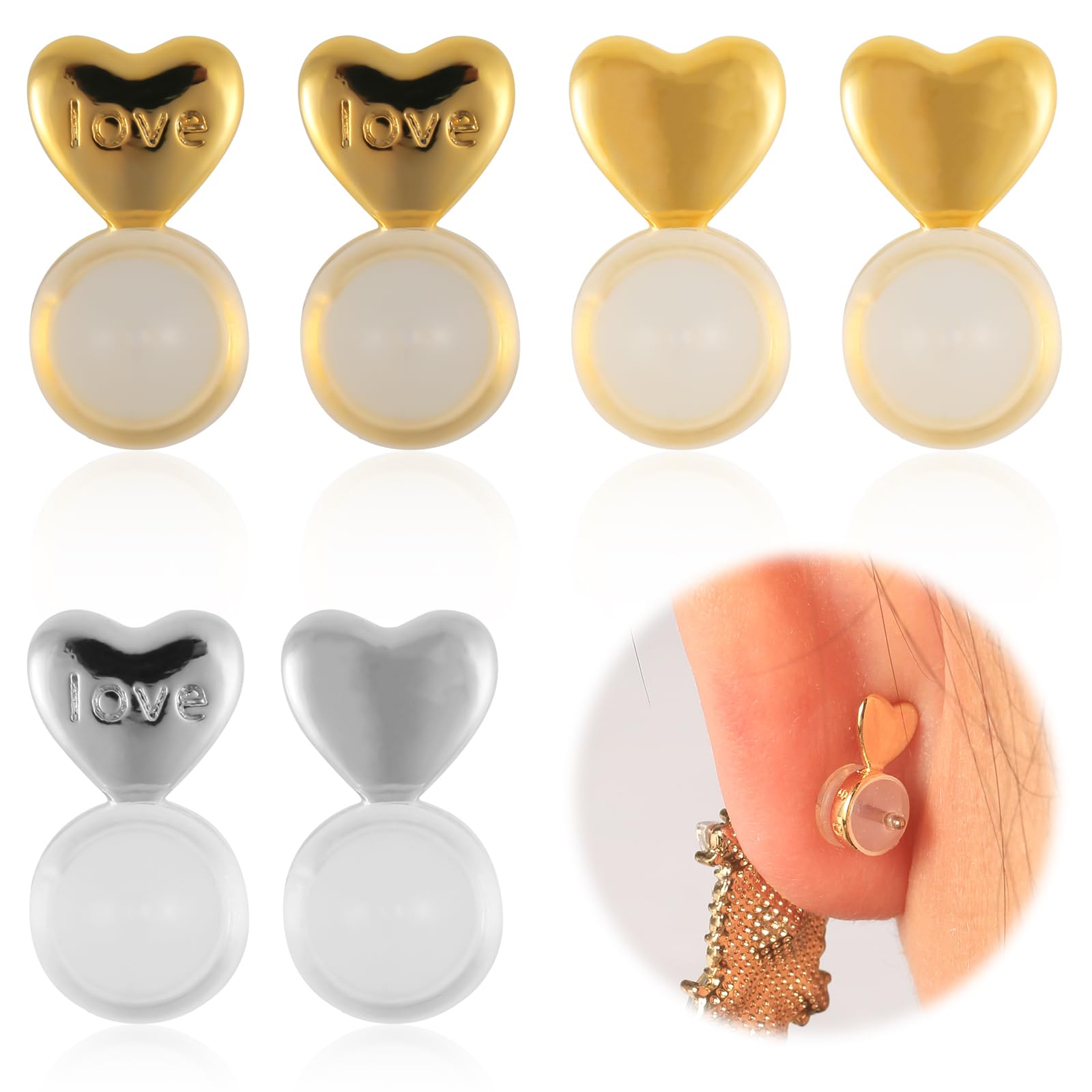 460 Fermoirs Pour Boucles D'oreilles – 10 Styles (papillon, Sphère, Caoutchouc…) – Pour Remplacer Ou Créer Des Bijoux - 10