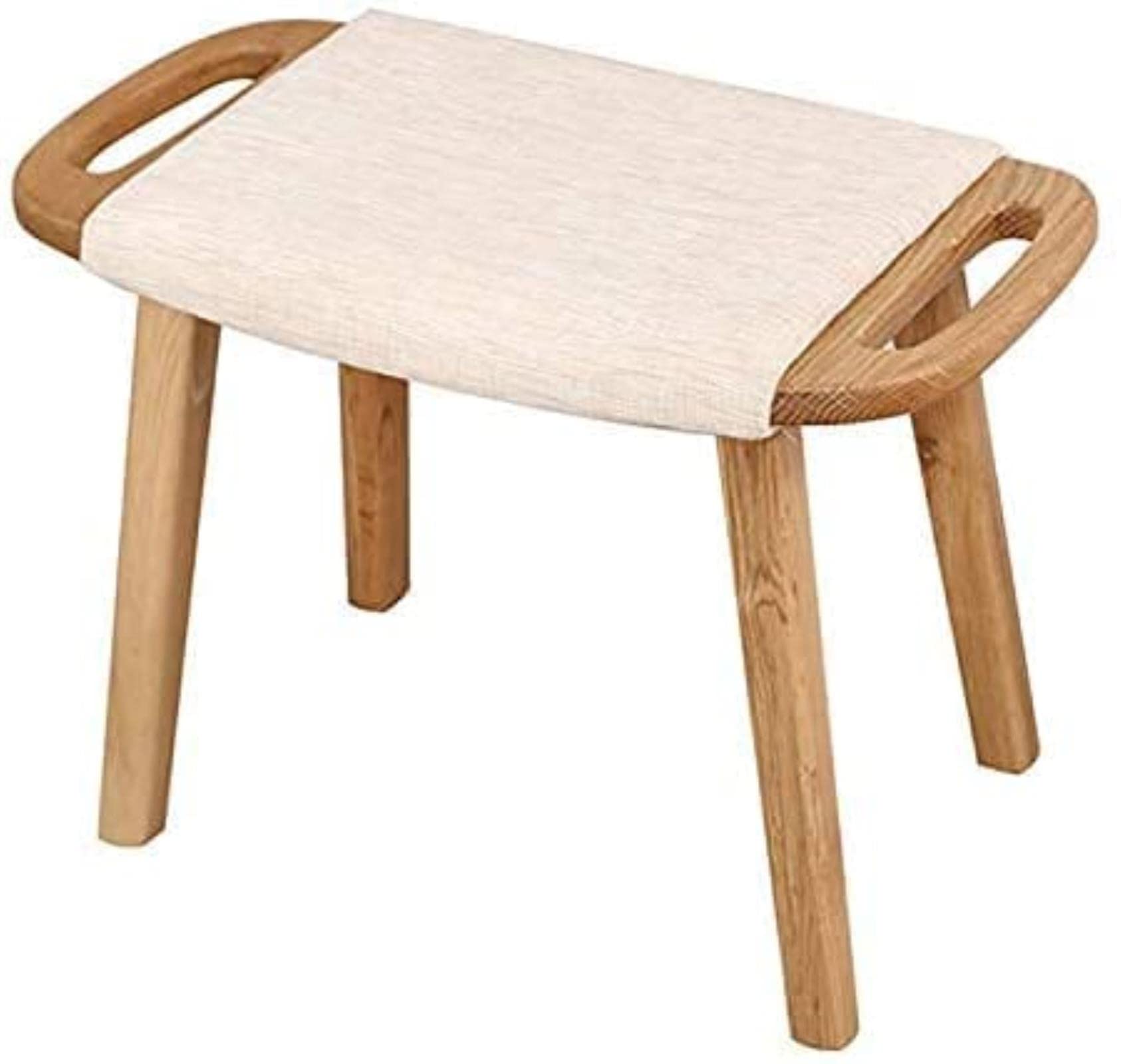 Concise Solid Wood Vanity Stool Foot Stool Binaural Sofa Tea Stool Girls Bedroom Piano Stool,Shoe Bench at The Hallway Entryway Max Load 150Kg