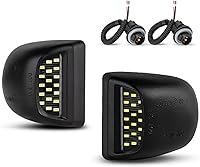Vista 12 de LESAUCE Juego de 2 lámparas LED completas para matrícula con carcasa cromada para Chevy Silverado 1500 2500 3500 Suburban Tahoe GMC Sierra Yukon XL