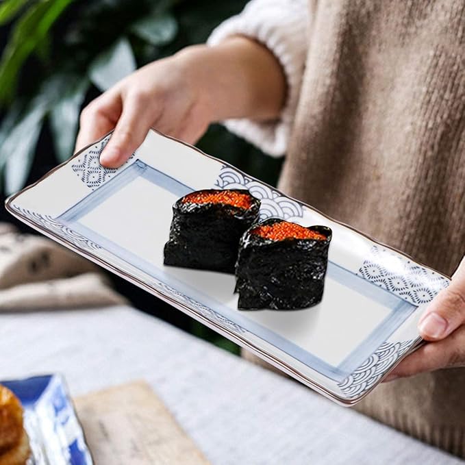 Plato Rectangular de Cerámica para Sushi - 25x11.5cm miniatura 7