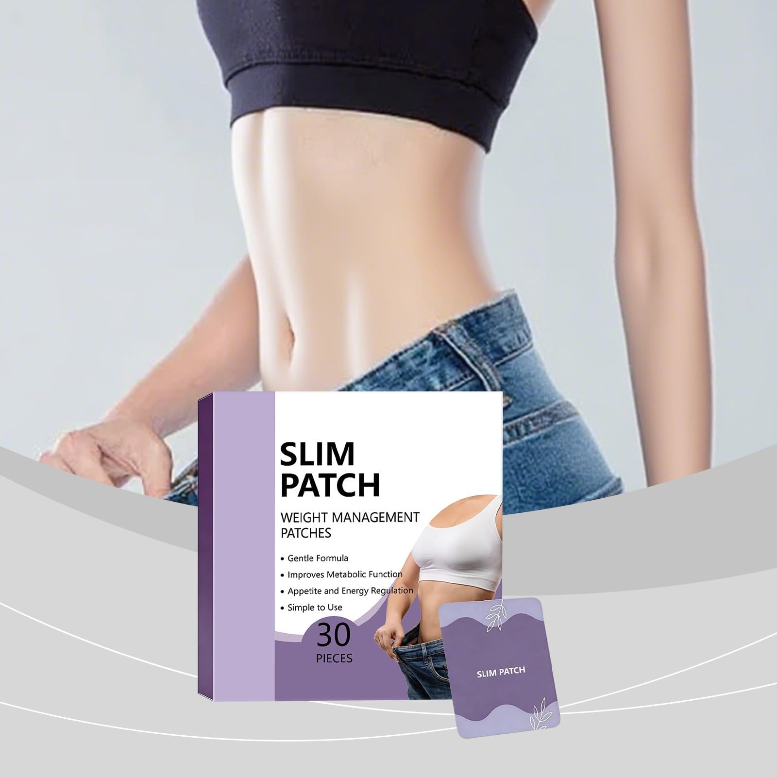 Plaster wyszczuplający, zarządzanie wagą, reguluje metabolizm | Plaster Odchudzający Zarządzanie Wagą Łagodna Formuła Reguluje Metabolizm i Apetyt | Plaster Odchudzający Zarządzanie Wagą