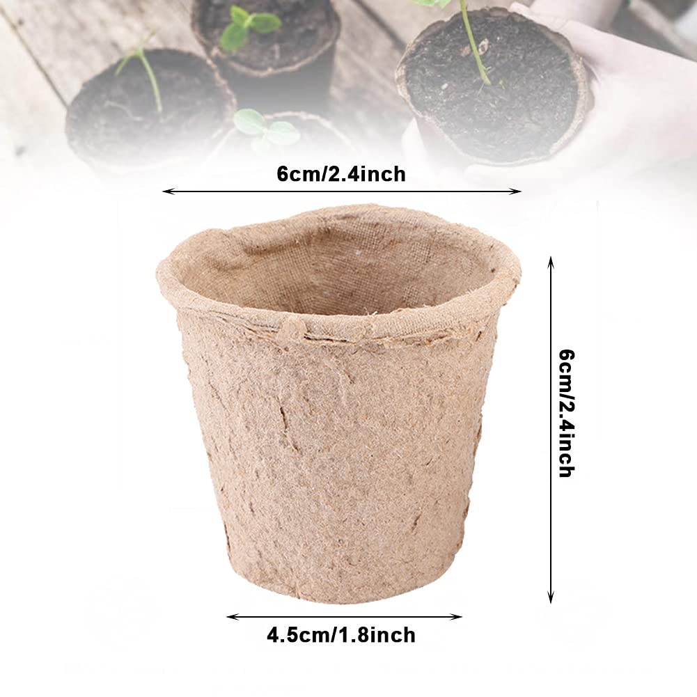 5 Stuks Biologisch Afbreekbare Plantenstartpotten Met Vochtkoepels – Turfvrij, Met Drainage En Ventilatie, Ideaal Voor Zaailingen