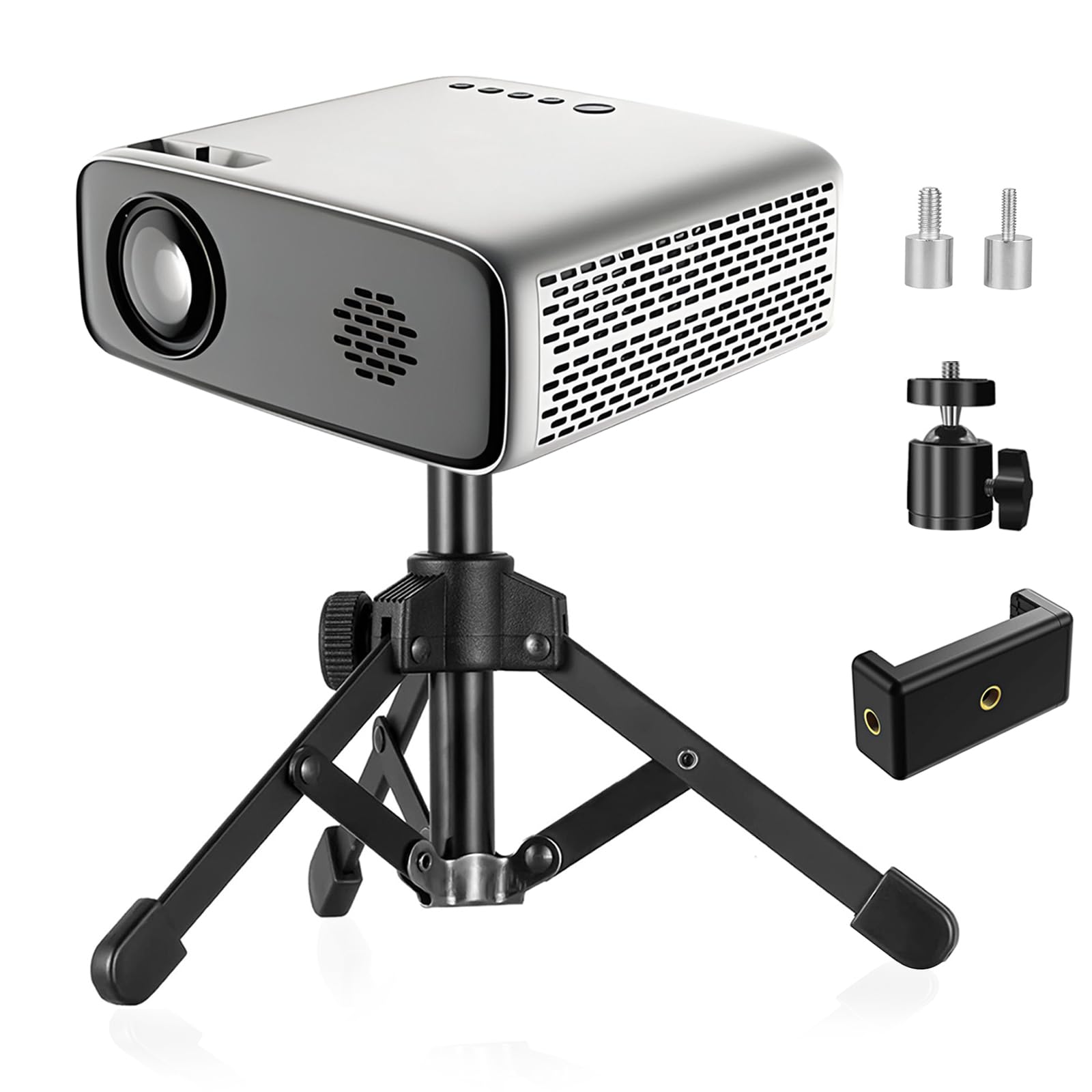 Mini Projector Stand - Table Top Tripod with Tilt Angle Adjustable Small Tripod for Projectors, Cameras, DSLR, Smartphones