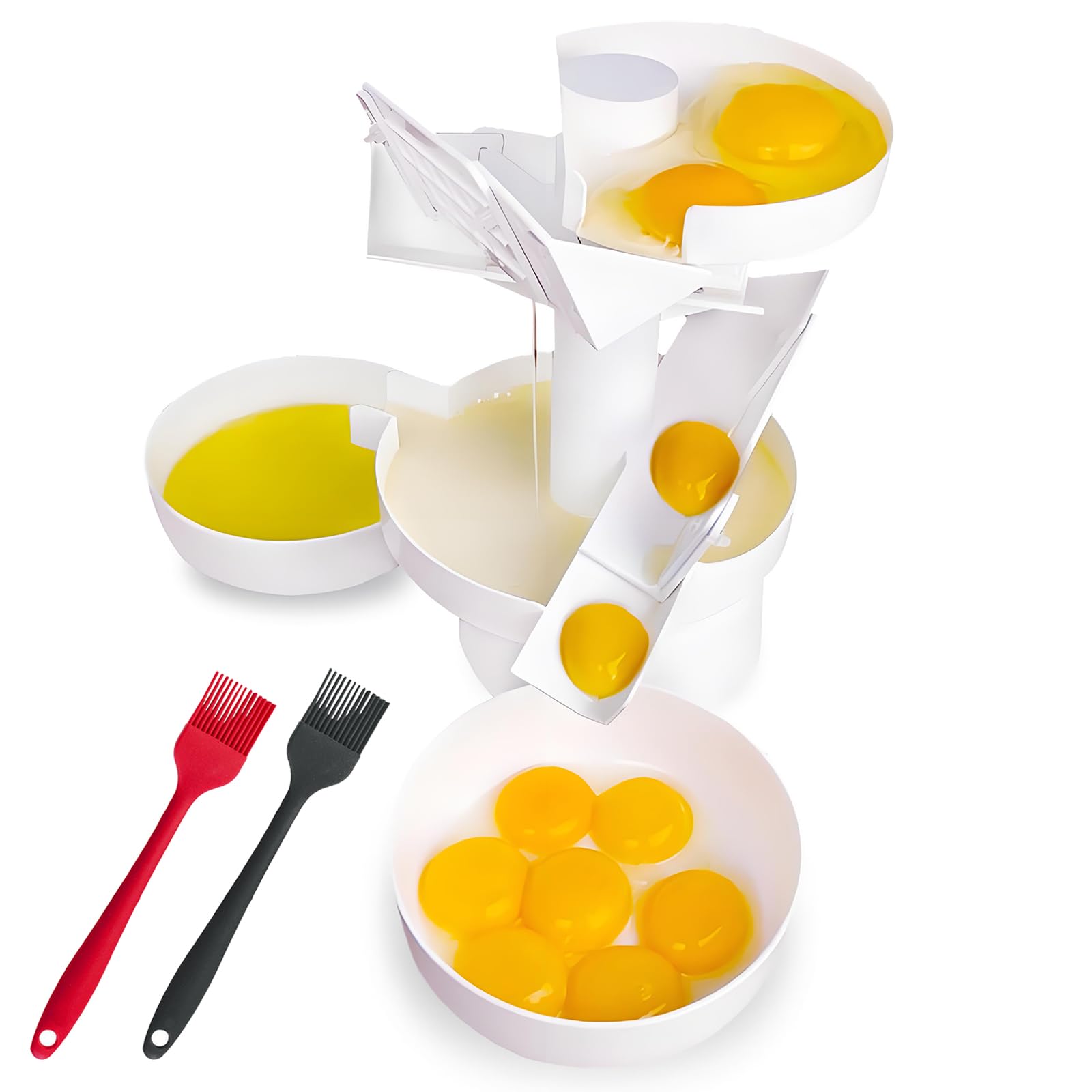 Separator żółtka, regulowany rozdzielacz filtra białka jajka, narzędzie do szybkiej separacji do pieczenia ciast, łatwe do czyszczenia, gadżety kuchenne do restauracji i użytku domowego