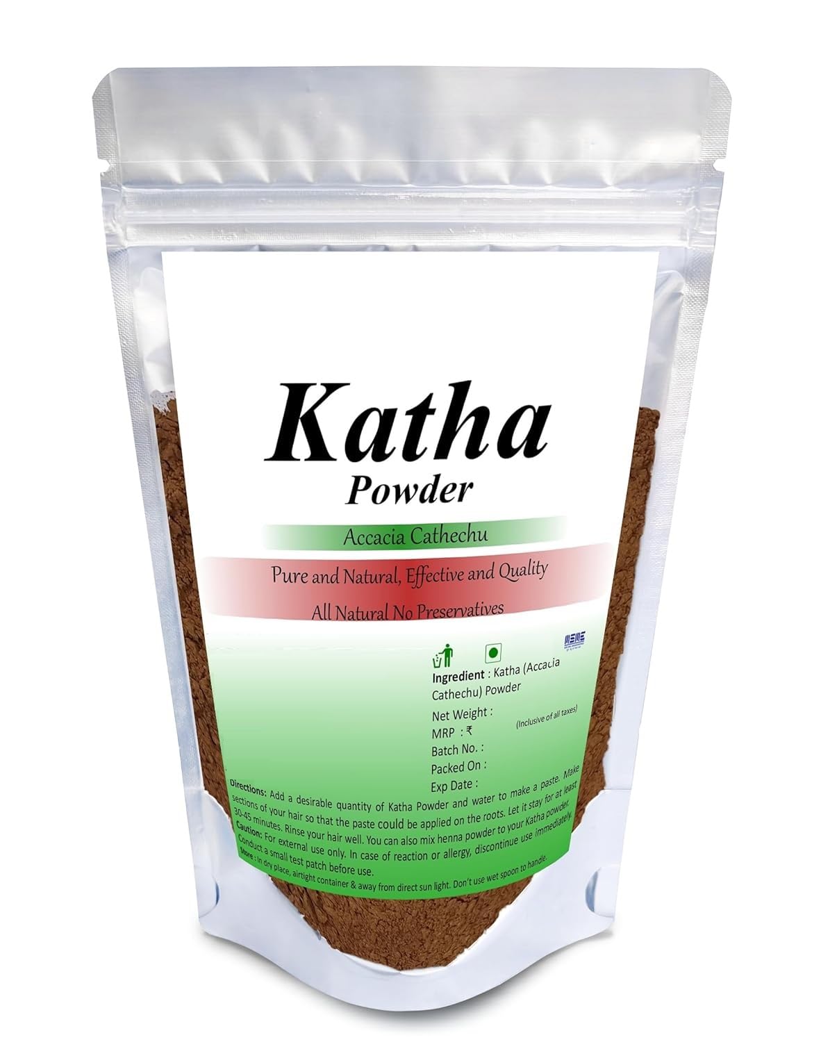 JB Pure Katha Powder 200g | Natural Hair Color Enhancer & Deep Conditioner | For Rich Brown Hair Tones & Scalp Care