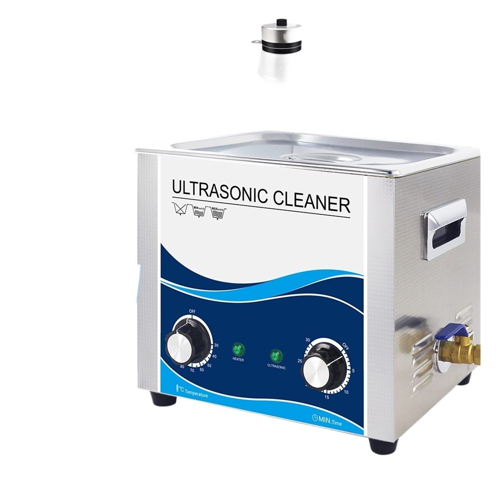 Limpiador ultrasónico Ultrasonon Cleaner 360W Joyería Máquina ultrasónica Máquina ultrasónica 10 L de 40 kHz for lavar el vehículo de inyector de automóviles de lavado de bicicleta de repuesto para us