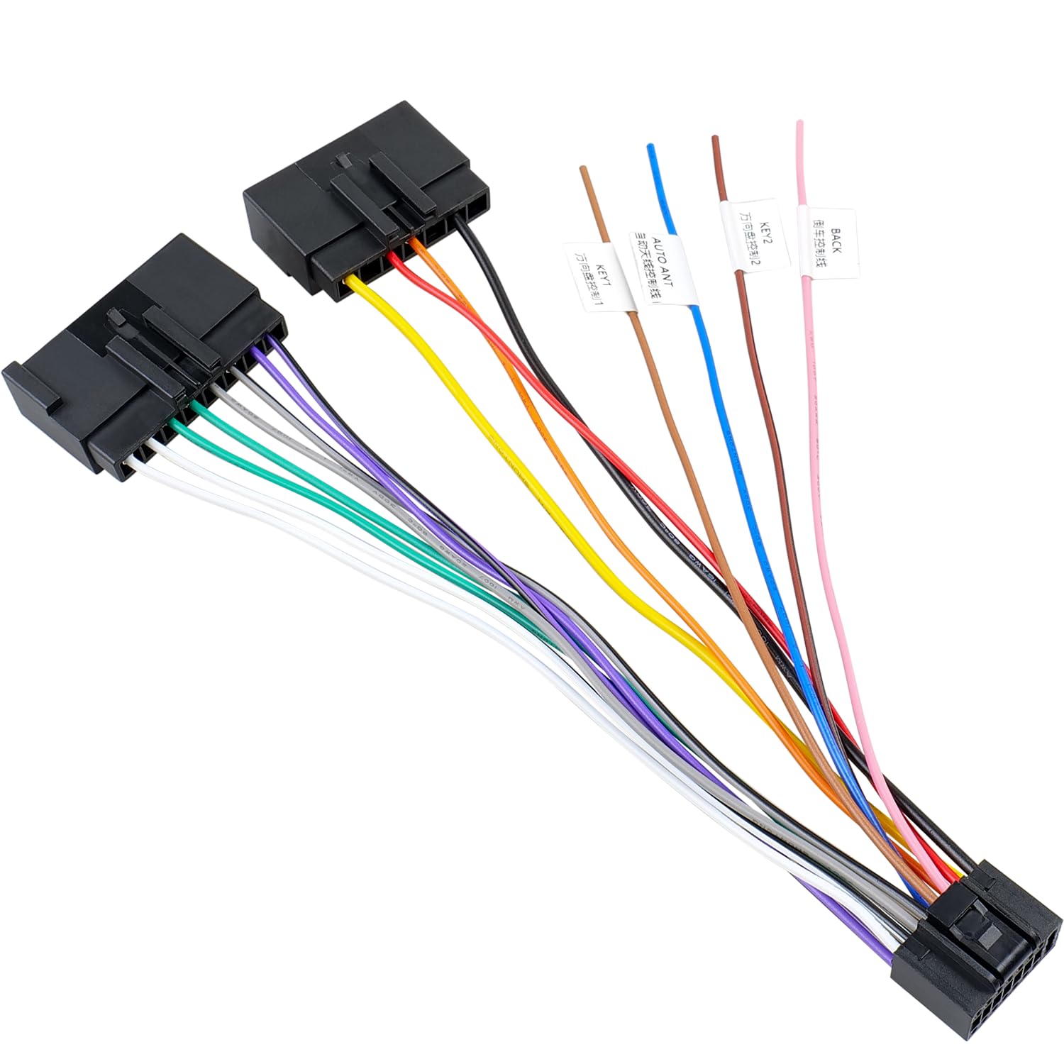 Radio Wiring Harness Adapter Compatible with Select Ford 1986-1997, Mercury 1987-1998 Car Stereo Wire Connector Cable