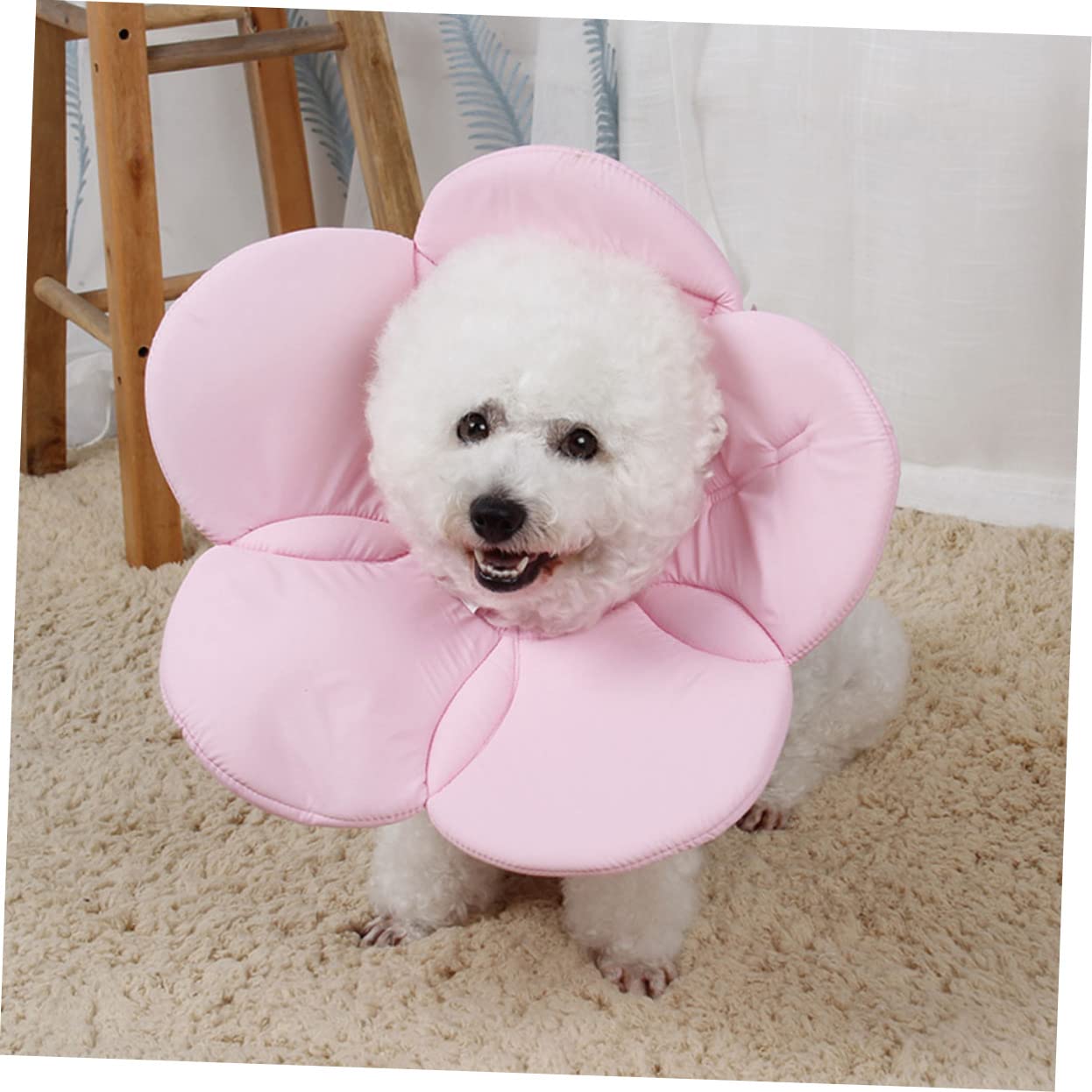 Amosfun 2stücke Pet Protective Flower-Shaped Elizabethan Collar Anti- Neck Circle Für Hunde Und Katzen XL