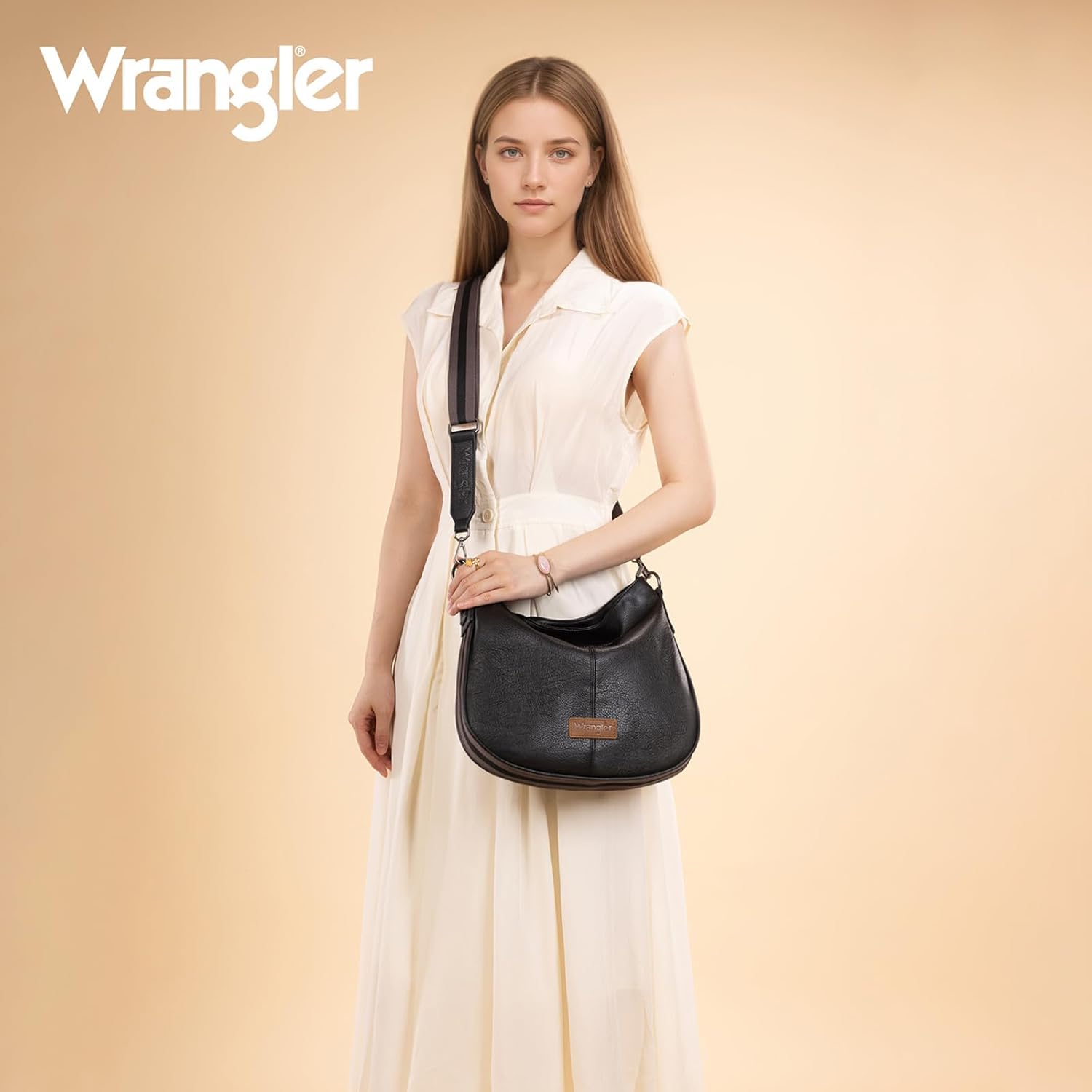 Wrangler Hobo Bags Large Crossbody Bag for Women Shoulder Purse Handbags with Adjustable Strap - Image 2