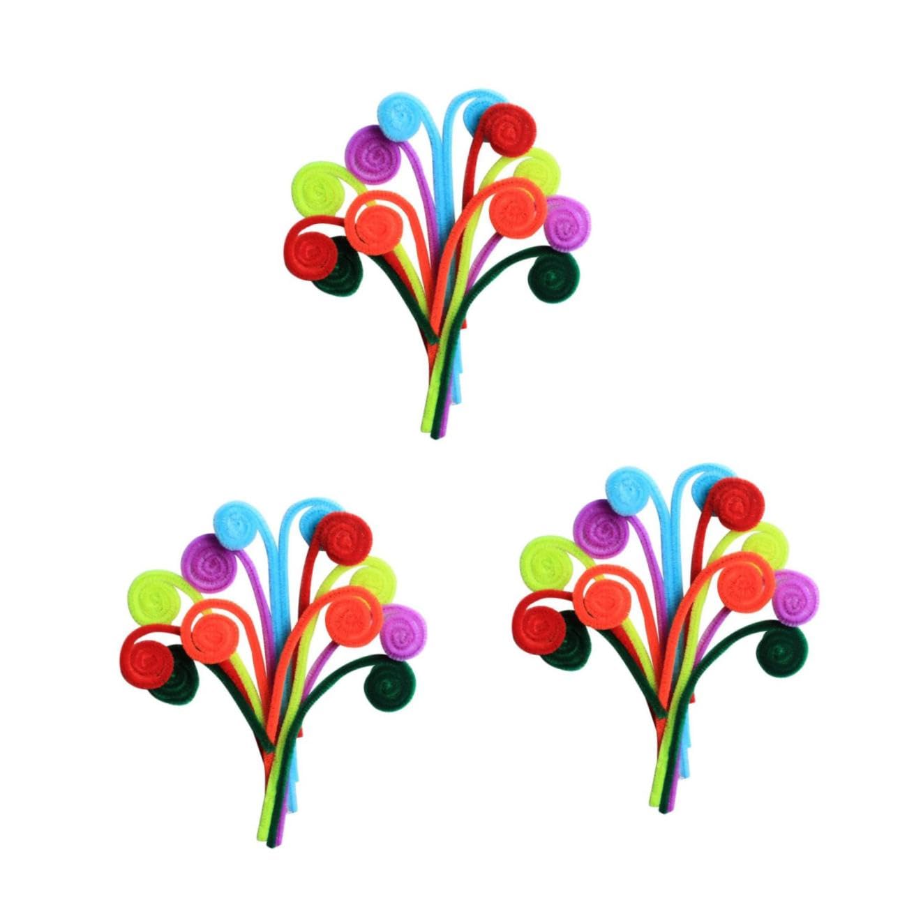 SAFIGLE 600piezas Material De Manualidades De Navidad Para Varillas De Chenille Para Juguetes Educativos Mezclado