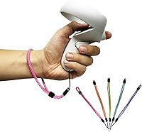 Vista 12 de Improved Replacement Wrist Wraps for Oculus Quest 2 Gen Controller, Reflective Hand Straps with Resin Black Stopper, Replacement Adjustable Wrist