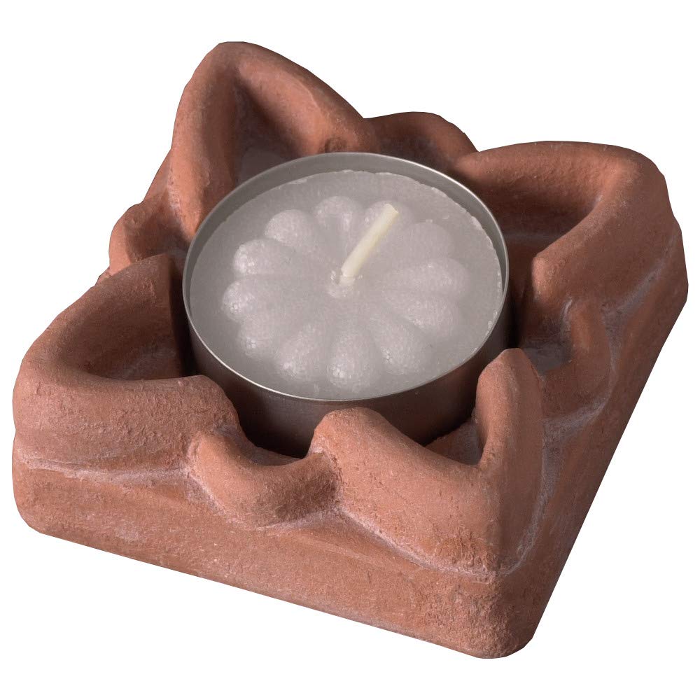 JBK Pottery Ceramic Tea Light Candle Holders (1, Arizona Terracotta)