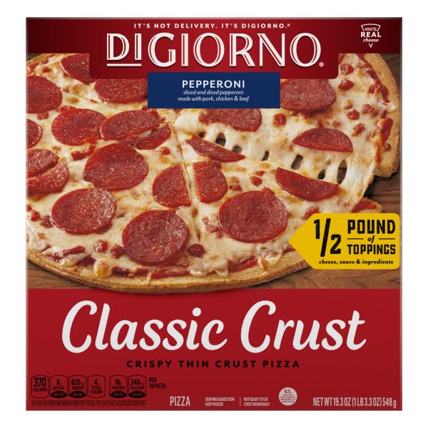 DiGiorno Classic Crust Pepperoni Pizza, 19.3 oz. Box (Pack of 12)