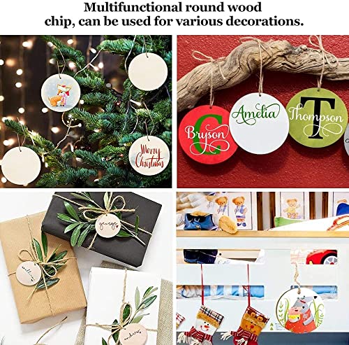 Image of MDF Cutouts | Wooden Cutout For Craft | Pine Wood | Unfinished Tags for Key Chain, Slices Crafts, Xmas, Decorations, Painting | Resin Art Work | MDF Board Cutouts, Round- [50pcs]-[ 5cmx5cm]