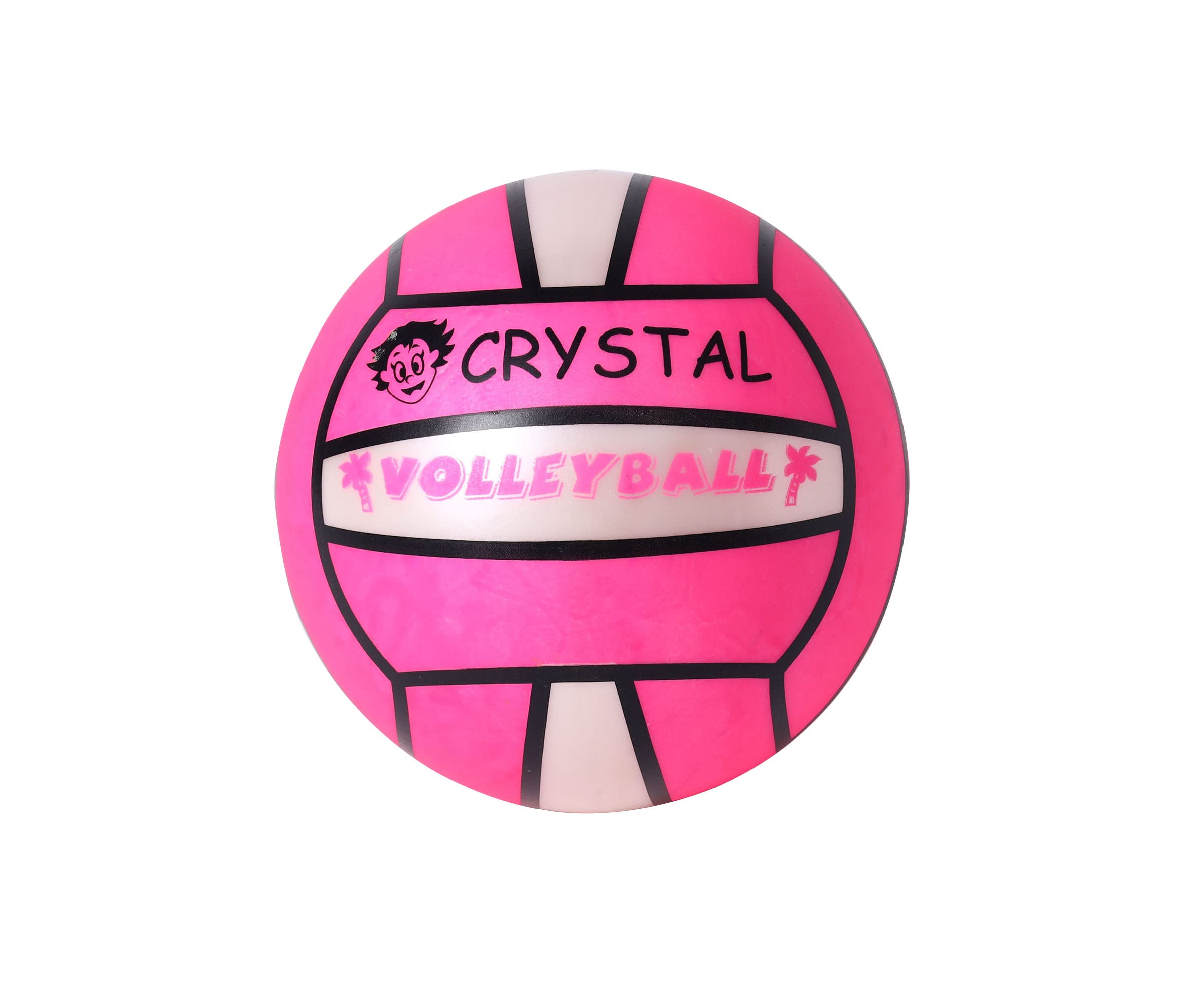 Jupiter Industries® Inflatable Vinyl Ball for Swimming Pool & Garden| Perfect ball for Children, with 2 Inflating Pins - PVC Ball for Kids to use at Pools, Beach, Outdoor & Indoor Play | Size : 22cm (9 Inches) | Crystalball Pink (B09TRHCBST) Amazon Price History, Amazon Price Tracker