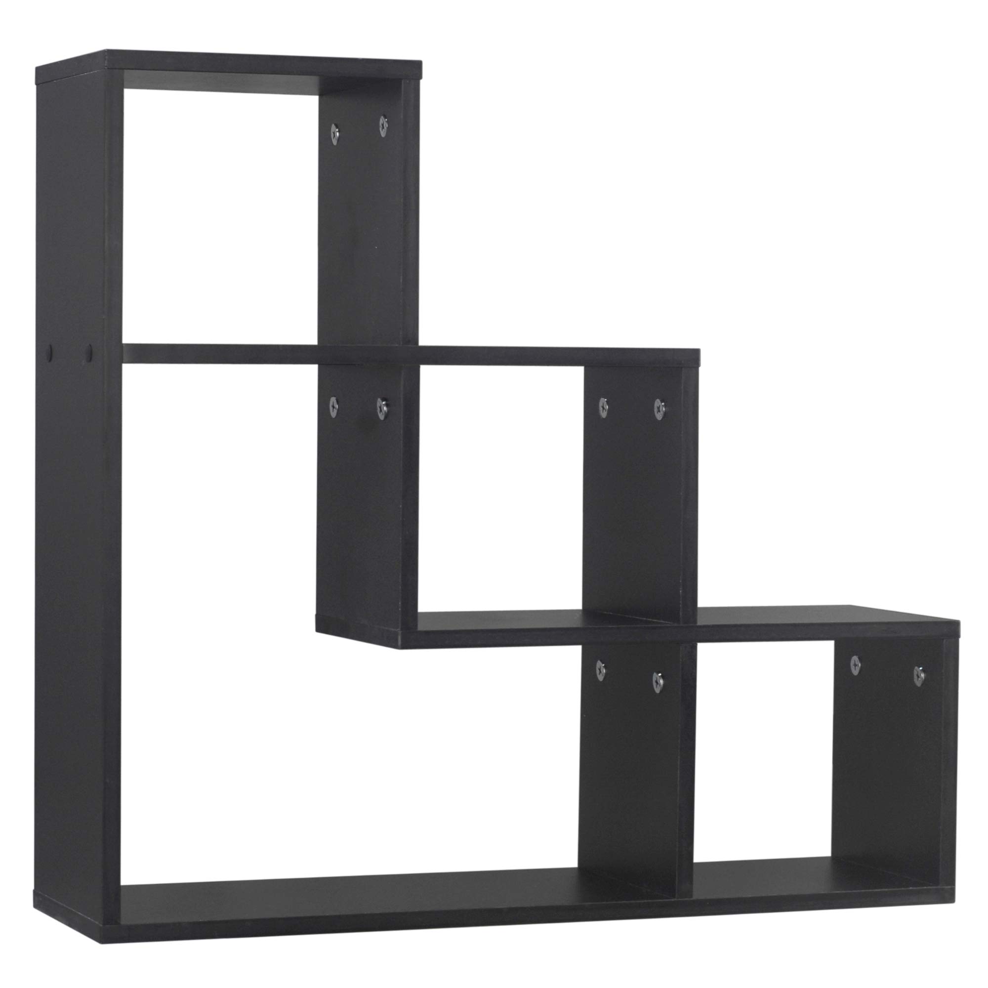 Libreria Friburgo Design Scaffale Mensola Moderna Bianca Mobile per Libri con Ripiani per Soggiorno Salotto 192 x 80 x 25 cm Colore Bianco