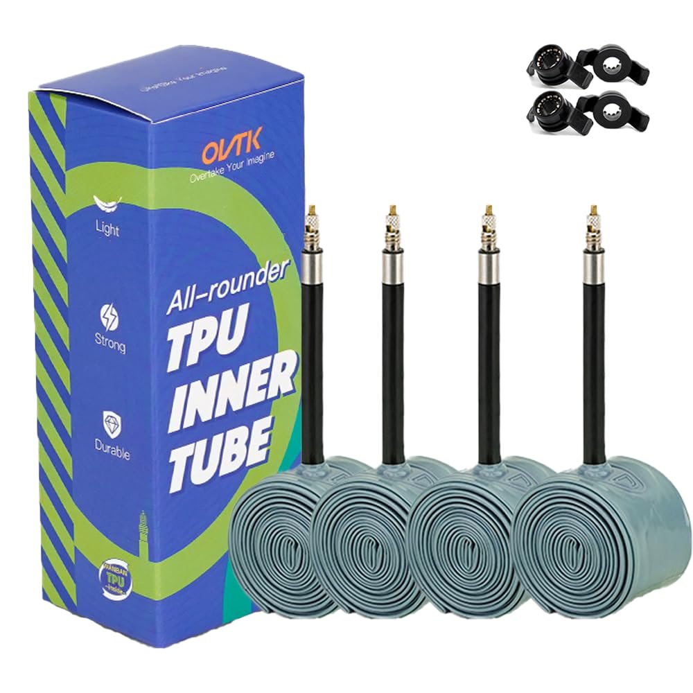 TPU Inner Tube with Valve Holder, 700C x 23/25/28/30/32/35/38/40/42/45 for Road & Gravel, 65mm/85mm Presta Valve