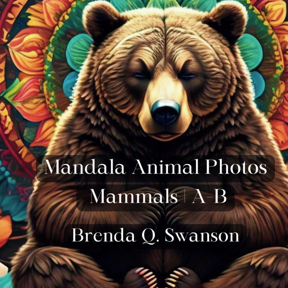 Mandala Animal Photos Mammals Déco pour Apaiser l'Esprit