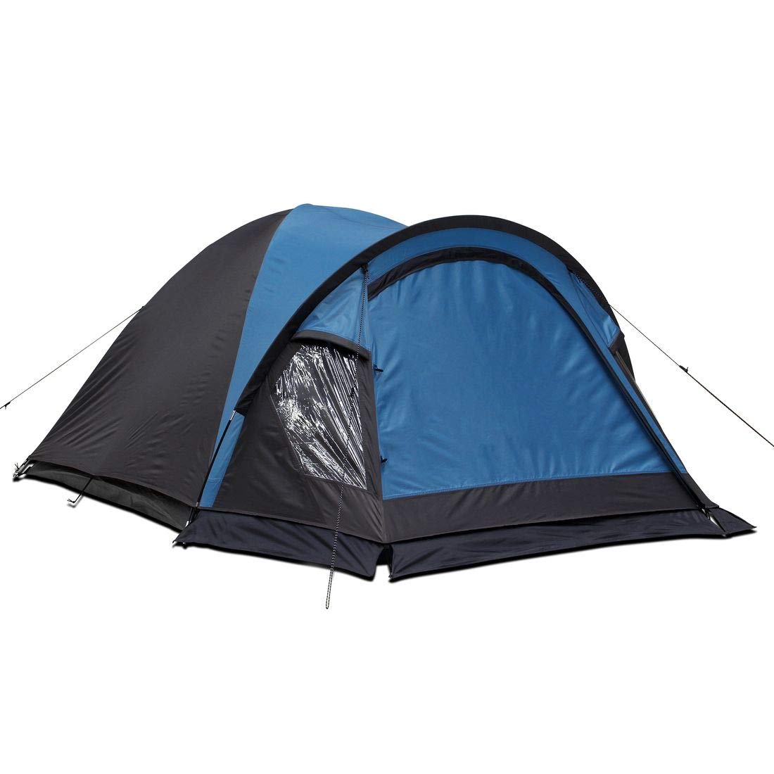 your GEAR Tivano – Tienda de campaña para 3 o 5 personas, tienda de campaña con salón y ventanas, protección solar UV 50+, cabina oscura, color azul y gris, versión de 5 personas con altura de pie y
