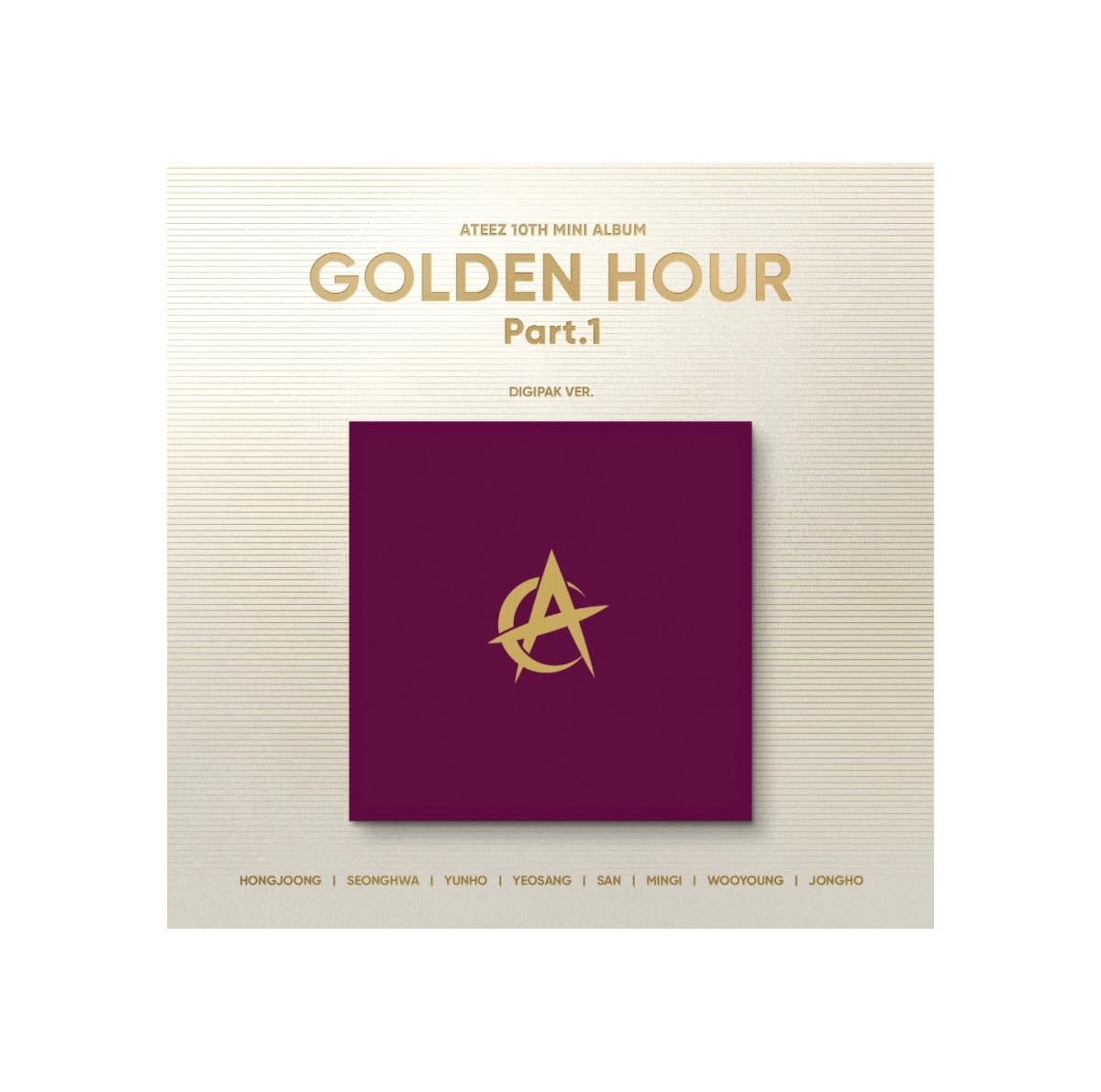 Dreamus ATEEZ - GOLDEN HOUR : Part.1 [Digipak Ver.] Album (HONGJOONG ver.), CMCC12017