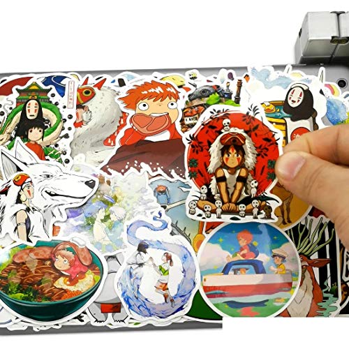 100pcs Manga Miyazaki Hayao Classic Anime Movie Stickers Toys for Kids Mobile Phone Laptop Luggage Skateboard Art Decal Stickers