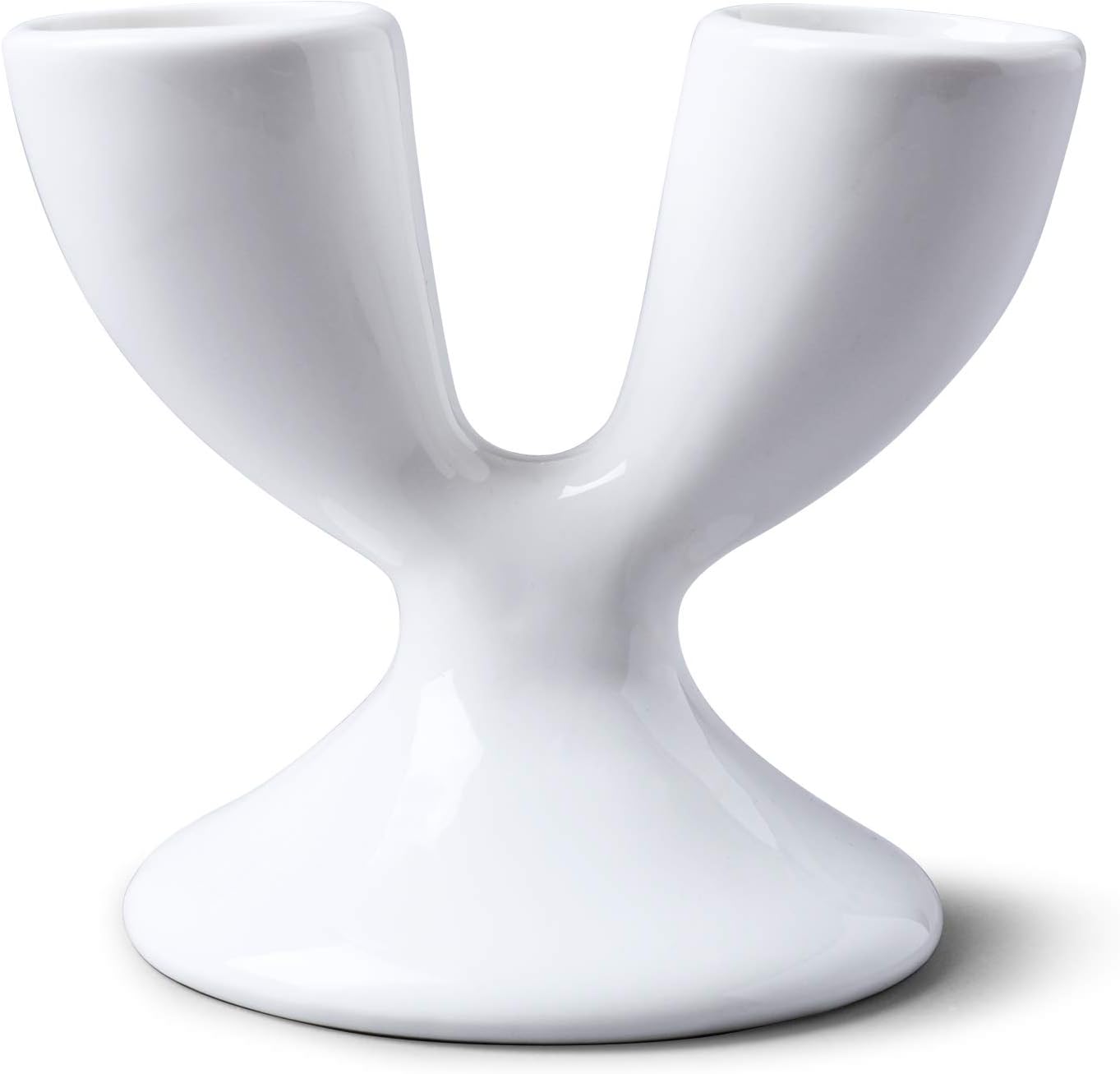 WM Bartleet & Sons 1750 Traditional Porcelain Double Egg Cup – White