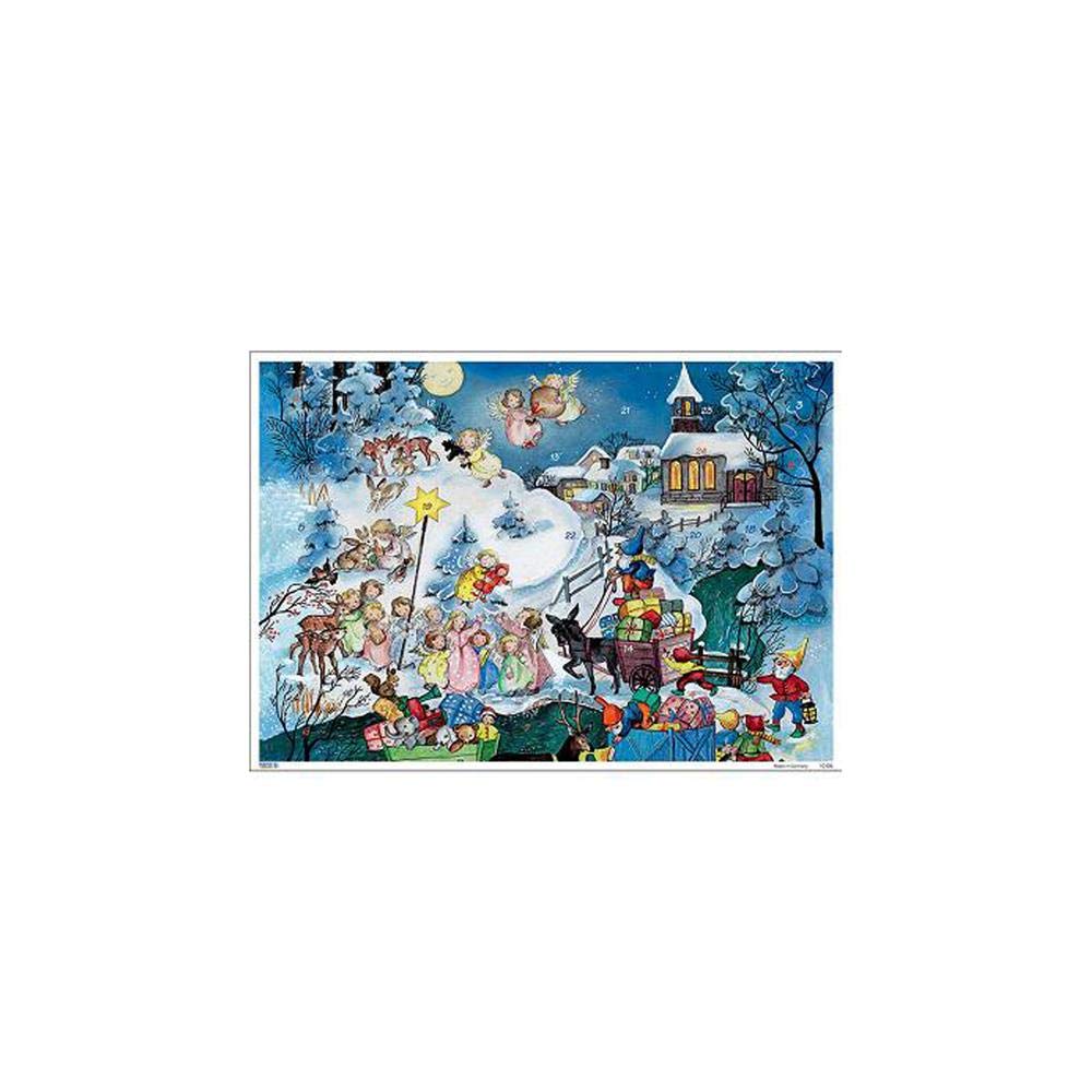 Alexander Taron 10106 Korsch Advent – Engel, Elfen und Tiere, 20,3 x 29,5 x 0,1 cm, Blau
