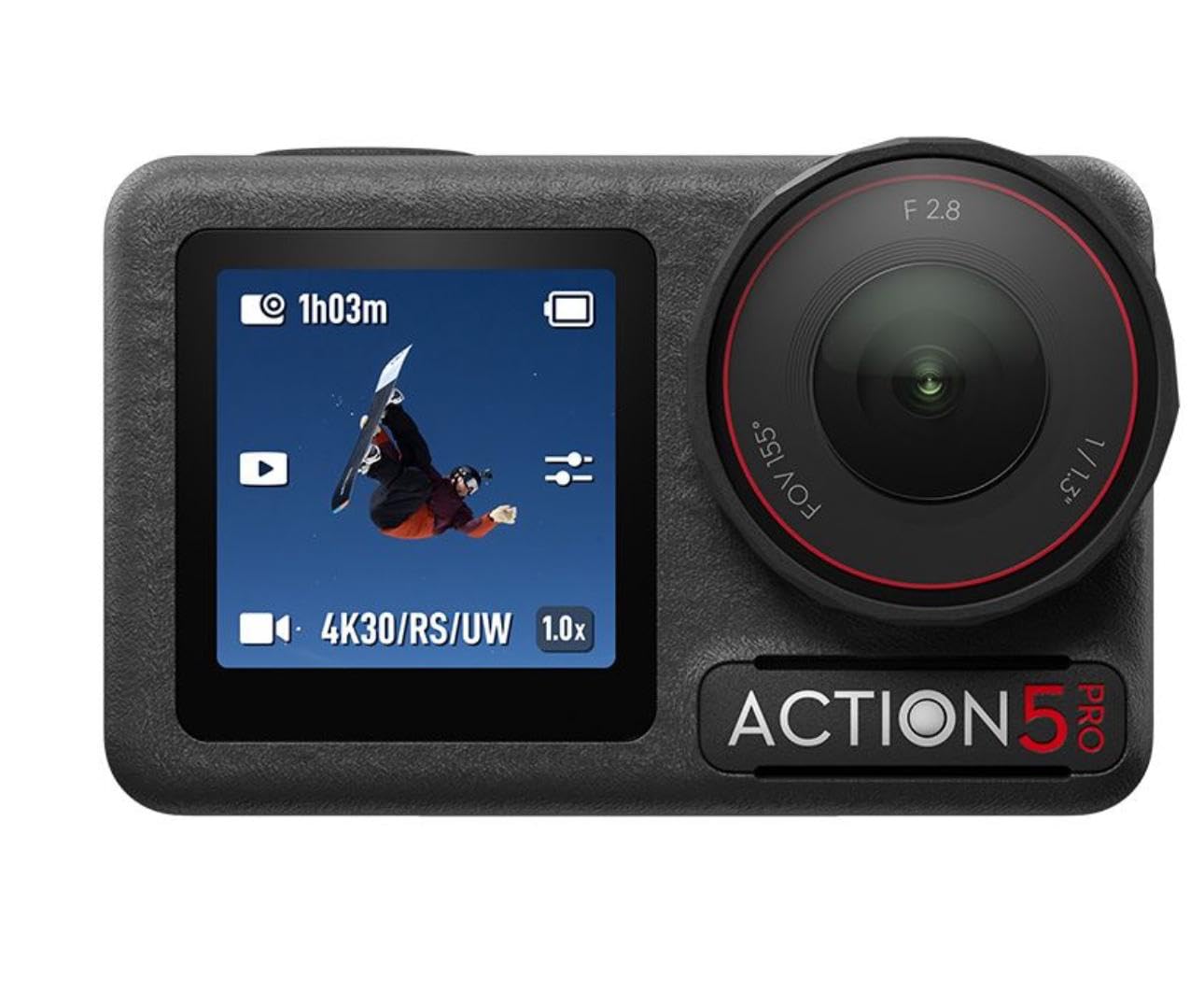 DJI Osmo Action 5 Pro Standard Combo, Waterproof Action Camera with 1/1.3" Sensor, 4K/120fps Video, Subject Tracking, Stabilization, Dual OLED Touchscreens, Action Camera 4K Ideal for Sports, Vlog