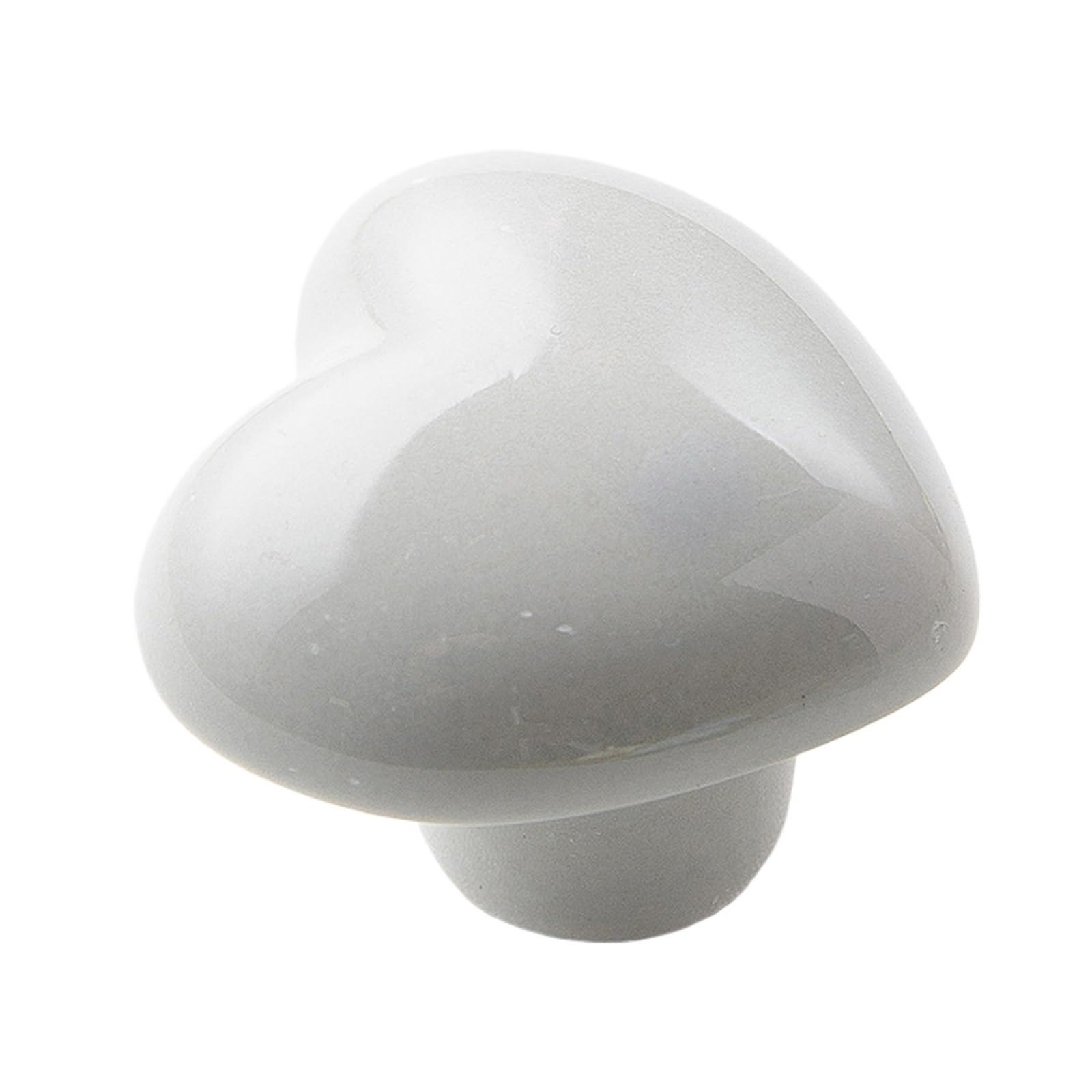 Cidegoo Light Grey 6Pcs Ceramic Drawer Knobs Crystal Round Cabinet Handles For Wardrobe Door