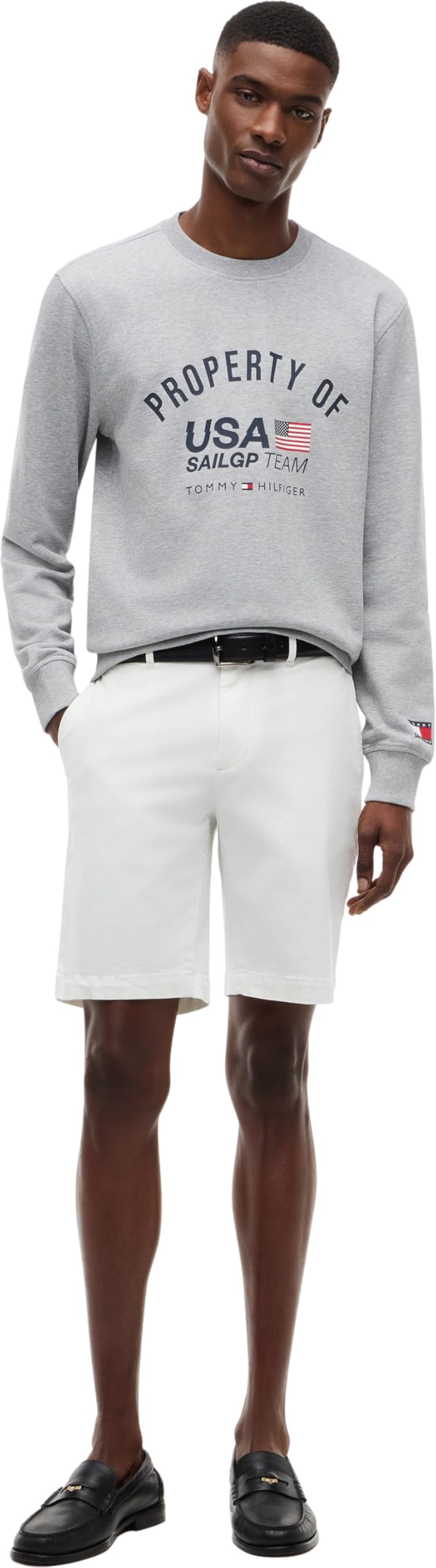 Tommy Hilfiger Herren Us Sailgp Property of Usa Crew Mw0mw45092 Pullover-Sweatshirt