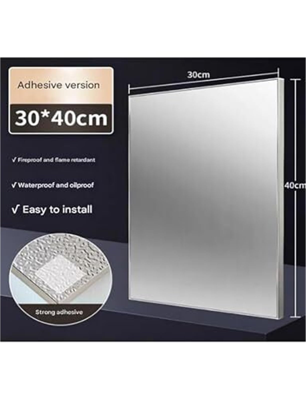 Panneau isolant en acier inoxydable pour réfrigérateur, panneau latéral pour cuisinière à gaz, barrière magnétique pour réfrigérateur, 120 x 60 cm